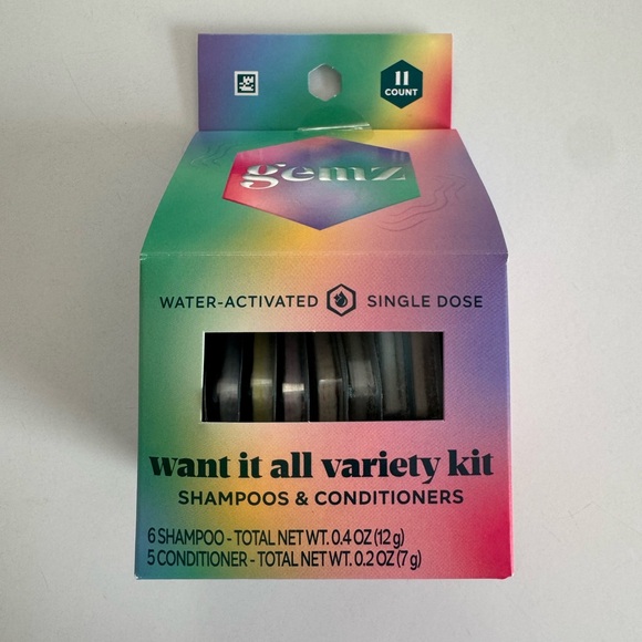 New Gemz Want It All Variety Kit Shampoos & Conditioners Color Safe 11 Count - Picture 4 of 9